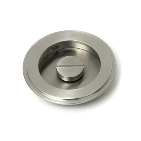 Satin Marine SS (316) 75mm Art Deco Round Pull - Privacy Set | 52516 - Image 2