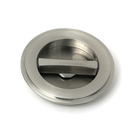 Satin Marine SS (316) 75mm Art Deco Round Pull - Privacy Set | 52516 - Image 3