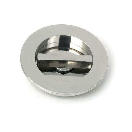 Polished Marine SS (316) 75mm Plain Round Pull - Privacy Set | 52519 - Image 3