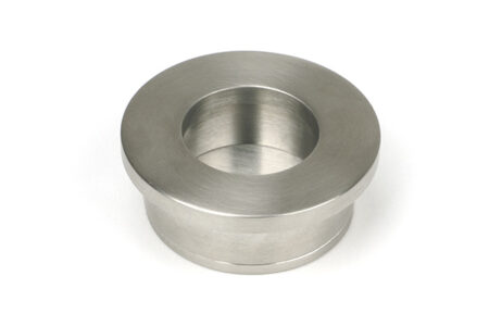 Satin Marine SS (316) 34mm Round Finger Edge Pull | 52522