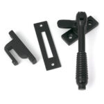 Matt Black Locking Reeded Fastener | 52529