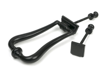 From the Anvil Art Deco Door Knocker - Matt Black