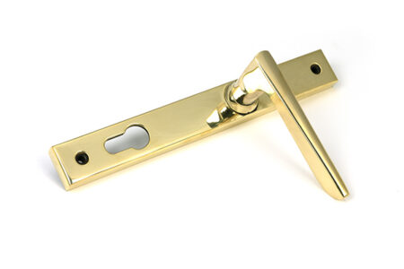 Polished Brass Eaton Slimline Lever Espag. Lock Set | 52607 - Image 3