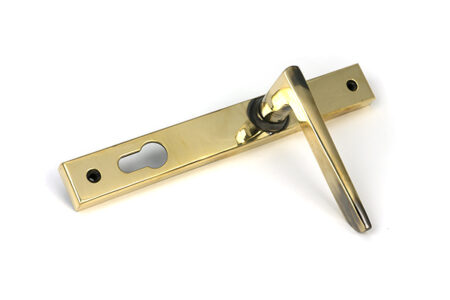Aged Brass Eaton Slimline Lever Espag. Lock Set | 52608 - Image 3