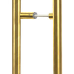 Aged Brass (316) 0.9m Offset T Bar Handle B2B 32mm Ã˜ | 52622