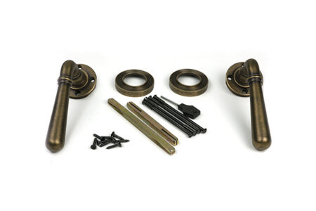 Burnished Brass Newbury Lever on Rose Set (Beehive) - Unsprung | 52642 - Image 3