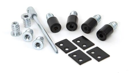 From the Anvil Black Secure Stops (Pack of 4)