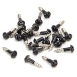Black SS 3.0 x 12 Roundhead Screws (25) | 83754
