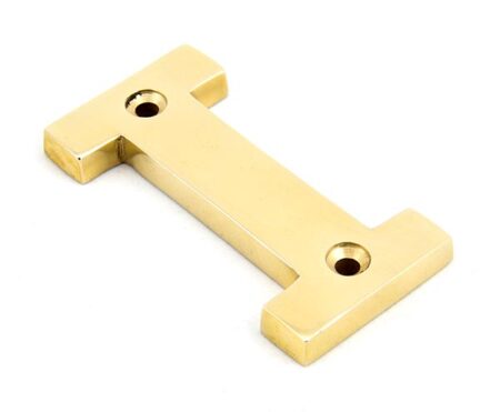 Polished Brass Letter I | 83801I