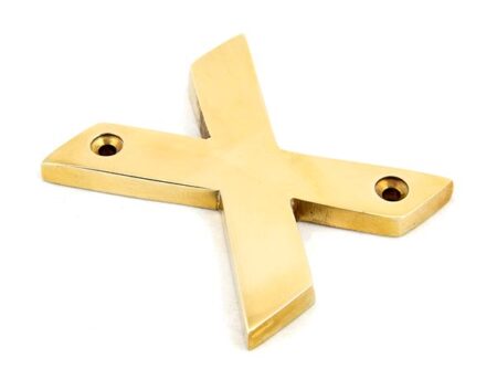 Polished Brass Letter X | 83801X