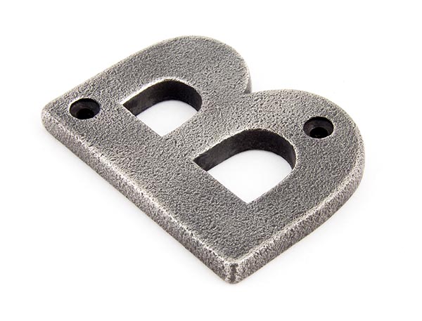 Antique Pewter Letter B | 83803B