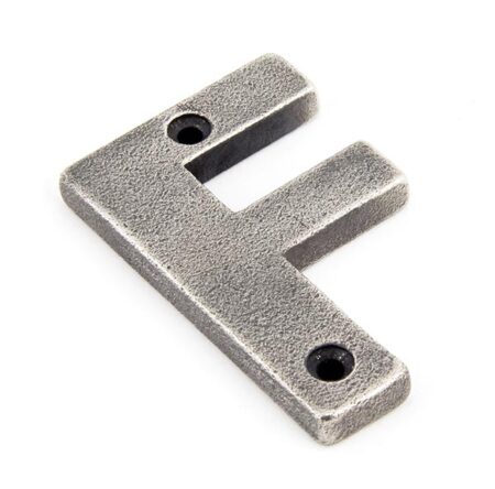 Antique Pewter Letter F | 83803F