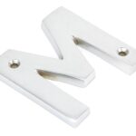 Satin Chrome Letter M | 83804M