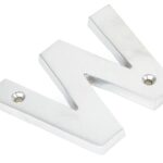 Satin Chrome Letter W | 83804W