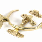 Polished Brass Cast Suffolk Latch Set | 90241
