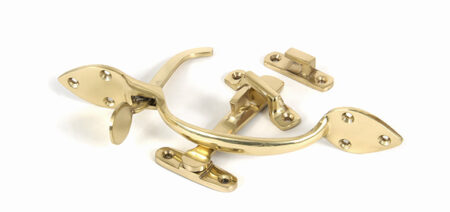 Polished Brass Cast Suffolk Latch Set | 90241