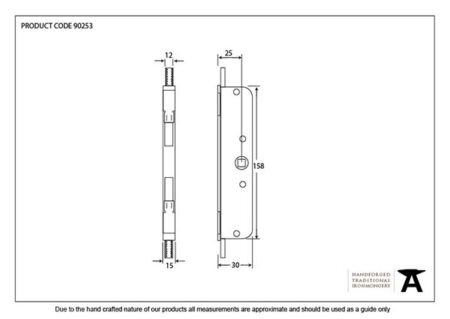Excal - Claw Gearbox 25mm Backset | 90253 - Image 2