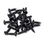 Black 8x½" Round Head Screws (25) | 91163