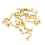 From the Anvil Polished Brass SS 8x¾" Countersunk Raised Head Screws (25)