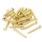 From the Anvil Polished Brass SS 8x1½" Countersunk Raised Head Screws (25)