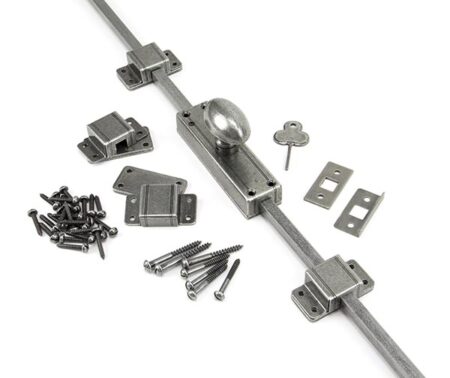 From the Anvil Pewter Cremone Bolt - Pewter Patina