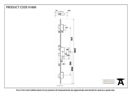 From the Anvil SS 45mm Backset Hook 3 Point Door Lock - Image 4