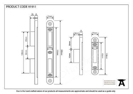 Bright Zinc Plated Espag Plain Keep Set | 91911 - Image 2