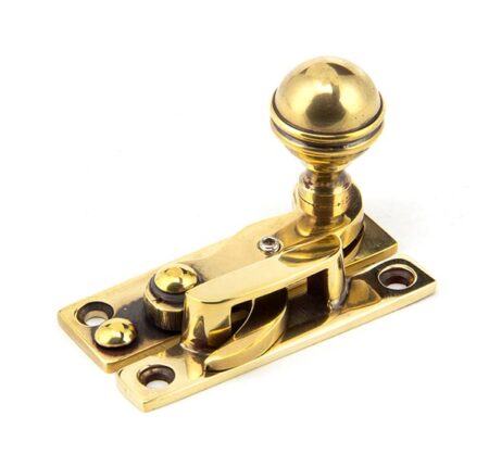 From the Anvil Aged Brass Prestbury Sash Hook Fastener - Image 2
