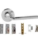 Atlantic Surf Door Pack Bundle (2.5" Latch, 3"x2" Hingesx3) - Polished Chrome