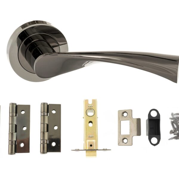 Atlantic Colorado Door Pack Bundle (2.5" Latch, 3"x2" Hingesx3) - Black Nickel