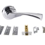 Atlantic Colorado Door Pack Bundle (2.5" Latch, 3"x2" Hingesx3) - Polished Chrome