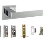 Atlantic Montana Door Pack Bundle (2.5" Latch, 3"x2" Hingesx3) - Polished Chrome
