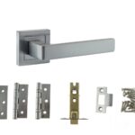 Atlantic Montana Door Pack Bundle (3" Latch, 3"x2" Hingesx3) - Satin Chrome
