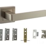 Atlantic Montana Door Pack Bundle (3" Latch, 3"x2" Hingesx3) - Satin Nickel
