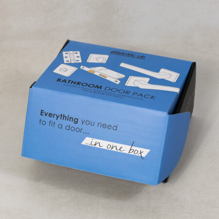 Senza Pari Darrio Door Handle Pack (Bathroom Set - 3" CE Bathroom Lock, 3" Fire Rated Hinges x3) - Urban Dark Bronze - Image 5