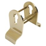 BLU Classic Euro Cylinder Pull Back to back Up 54 x 92.5 x 4mm 316 Stainless Steel PVD Satin Brass