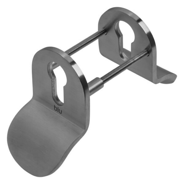 BLU Contemporary Euro Cylinder Pull Back to back Up 50 x 83 x 5mm 316 Satin Stainless Steel