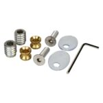 BLU HAB6 Secret Fix Pull Handle Fixing Kit M8 Any Door Thickness Includes: 2 fixing bolts 2 fixing sleeves 2 rampa bolts 2 plastic washers & 1 allen key