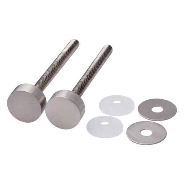 BLU HAB2/4/15 Bolt Fix Pull Handle Fixing Kit M8 Up to Door Thickness 85mm Includes: 2 fixing bolts 2 metal washers & 2 plastic washers