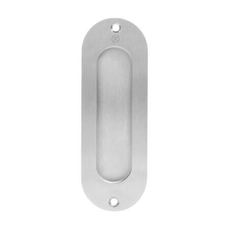 BLU Radiused End Flush Door Pull 40 x 120mm Screw Fix 316 Satin Stainless Steel - Image 4