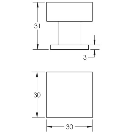 Trafalgar Square Cupboard Knobs Polished Nickel - Image 2