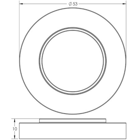 Burlington Turns & Releases Inner 3 Plain Rose Antique Brass - Image 2