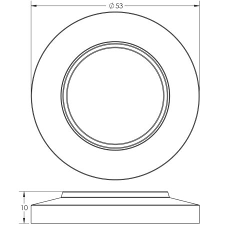 Burlington Turns & Releases Inner 3 Chamfered Rose Antique Brass - Image 2