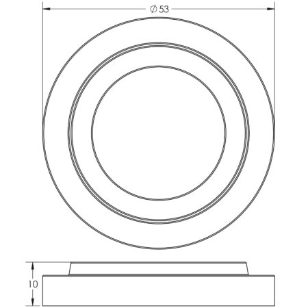 Burlington Turns & Releases Inner 1 Stepped Rose Satin Nickel - Image 2