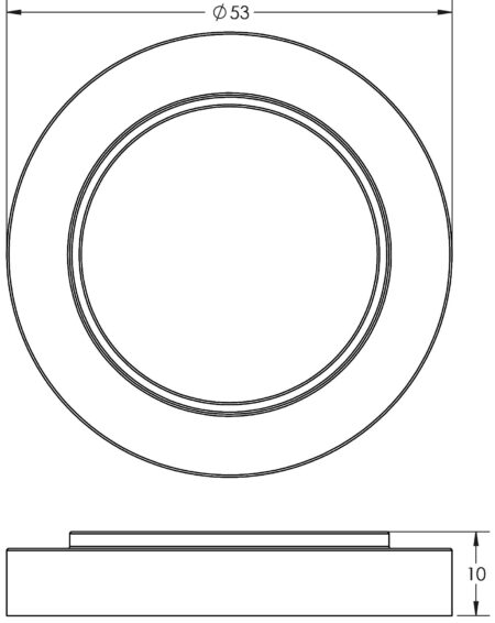 Burlington Standard Keyway Escutcheons Plain Rose Antique Brass - Image 3
