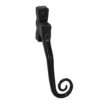 Curly Tail Lockable Window Espag Handle Right Hand Textured Black Finish