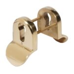 BLU CP76 Euro Profile Cylinder Pull Set Back-to-Back Up 316 Cast Stainless Steel PVD Polished Brass Finish