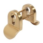 BLU CP76 Euro Profile Cylinder Pull Set Back-to-Back Up 316 Cast Stainless Steel PVD Satin Brass Finish