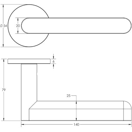 CR-101 Antique Brass Sprung Round Rose Door Handle - Image 2
