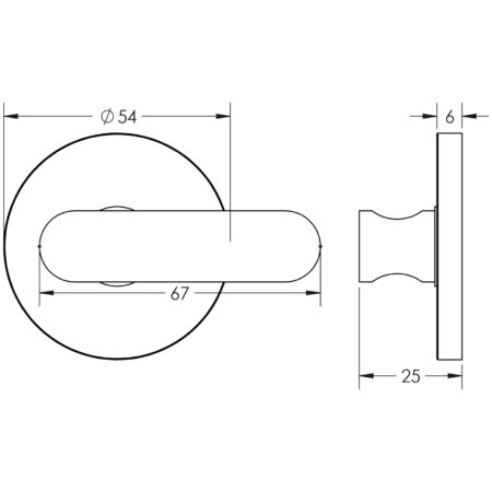 CR-803 Satin Brass Thumb Turn & Lock Round Rose - Image 2
